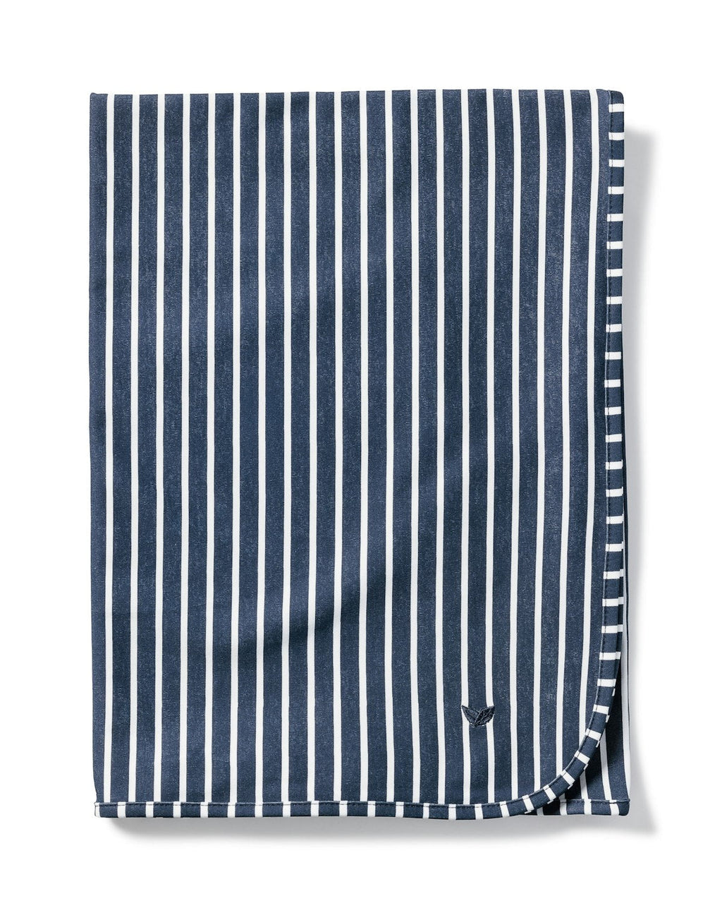Pima Baby Blanket in Navy Stripe
