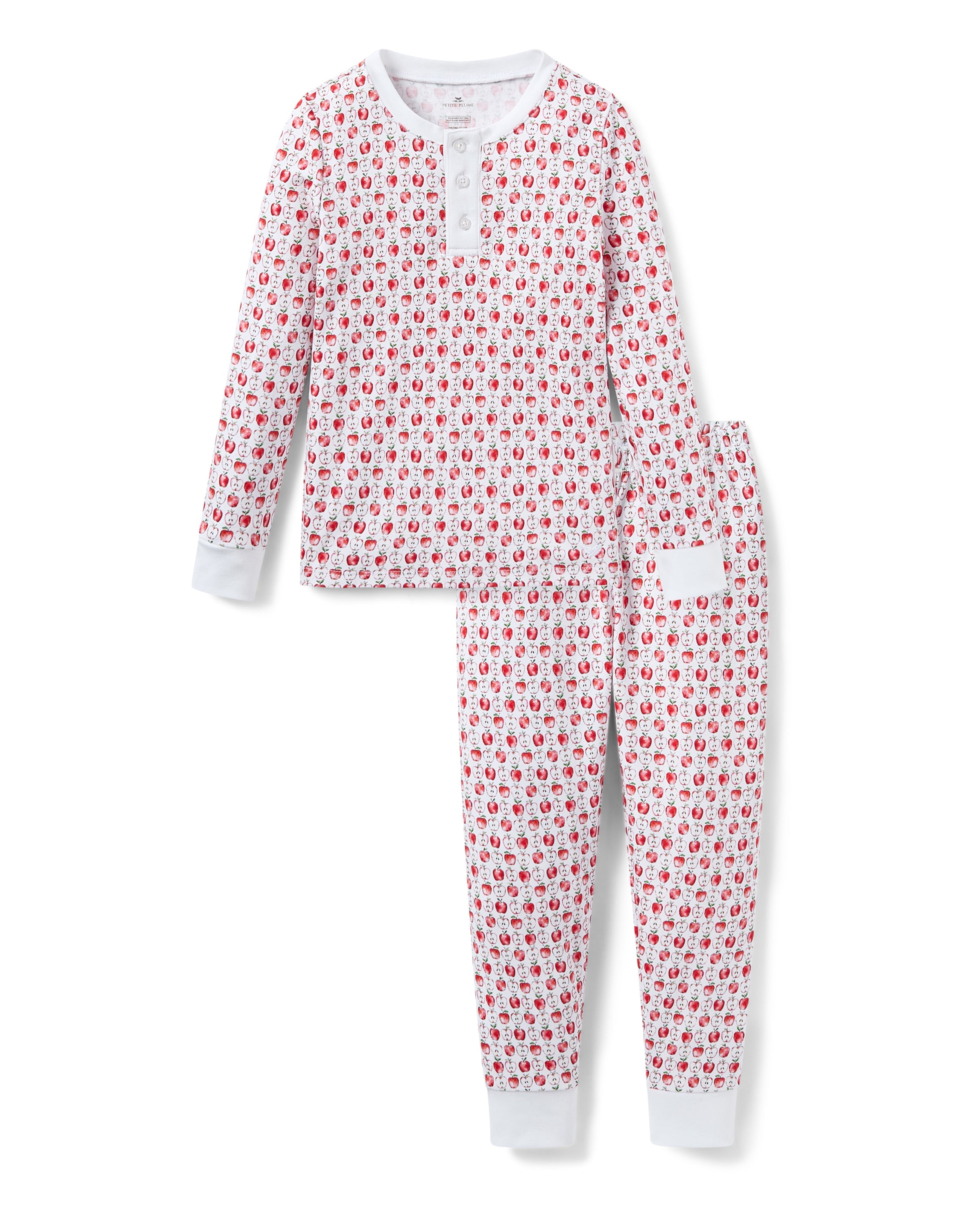 Kid’s Pima Snug Fit Pajama Set in Autumn Orchards