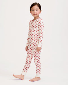 Kid’s Pima Snug Fit Pajama Set in Blissful Bows