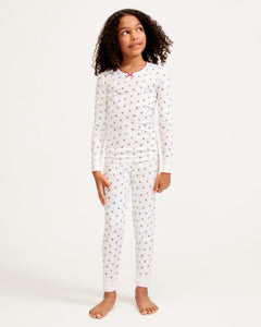Kid’s Pima Snug Fit Pajama Set in Mistletoe Moments