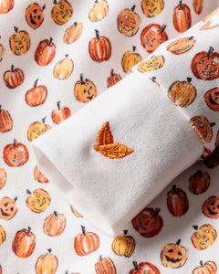 Baby’s Pima Romper in Pumpkin Patch