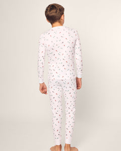 Kid’s Pima Snug Fit Pajama Set in Après Ski