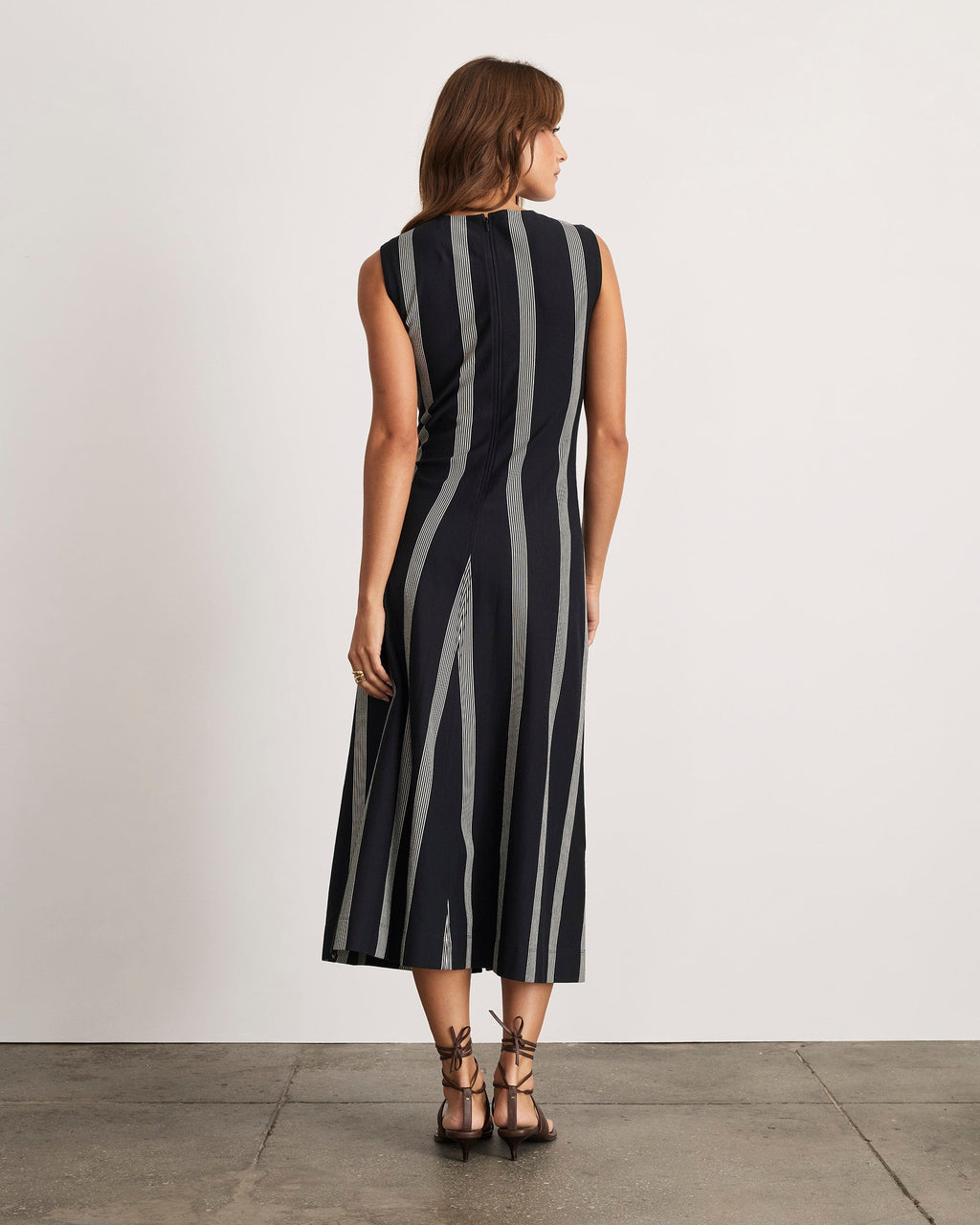 Theo Dress in Black & Cream