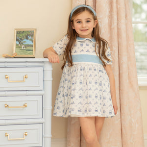 Grace Dress in Easter Delft - Henry Duvall