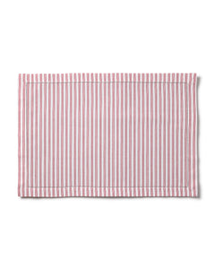 Signature Twill Placemats in Antique Red Ticking