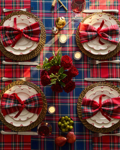 Signature Twill Table Linen Set in Tartan
