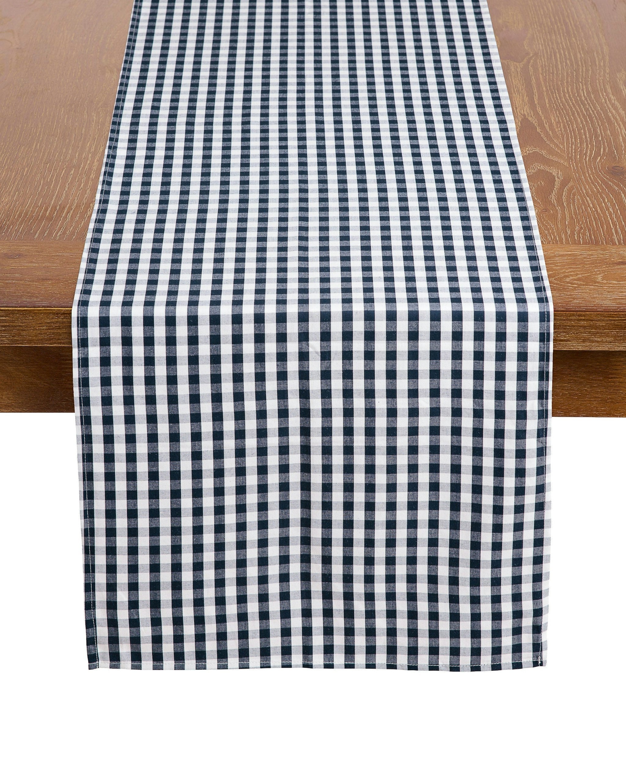 Signature Twill Runner in Navy Gingham
