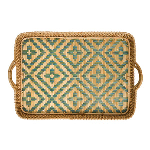 Villa Seville 18" Tray in Chambray