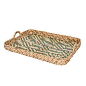 Villa Seville 21" Tray in Chambray