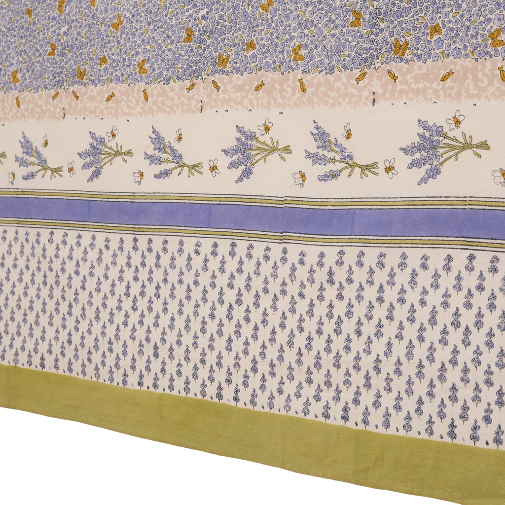 French Tablecloth Lavender Bouquet Purple