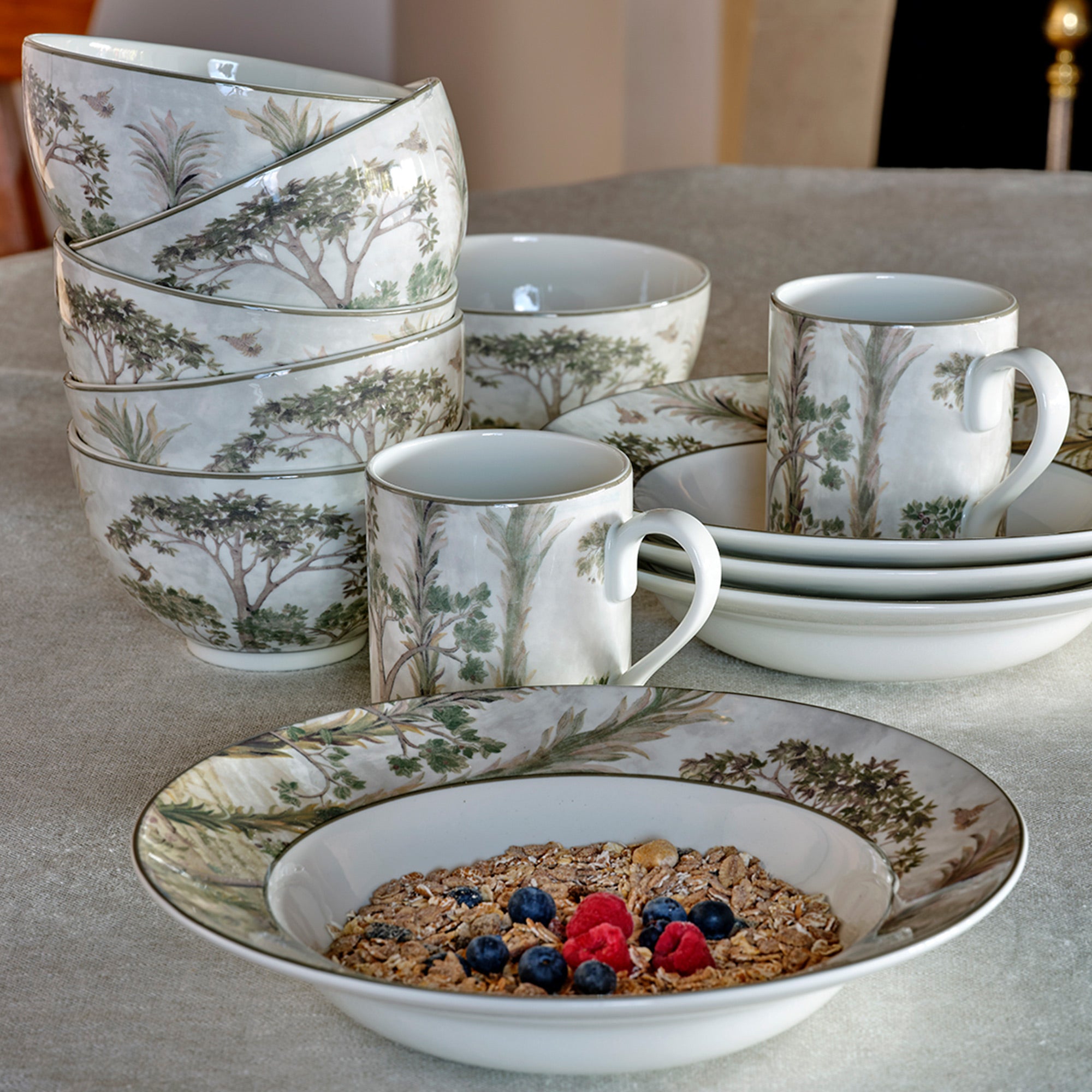 Kit Kemp Tall Trees Pasta Bowls, Set of 4