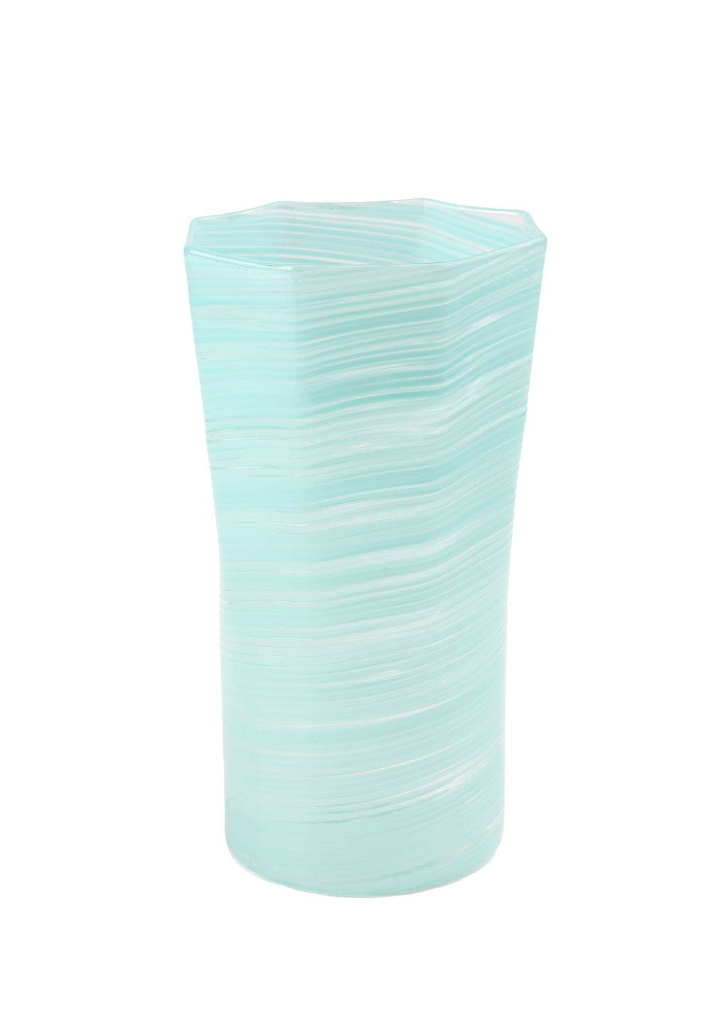 Tall Hand Blown Tumbler in Celadon, Set of 6