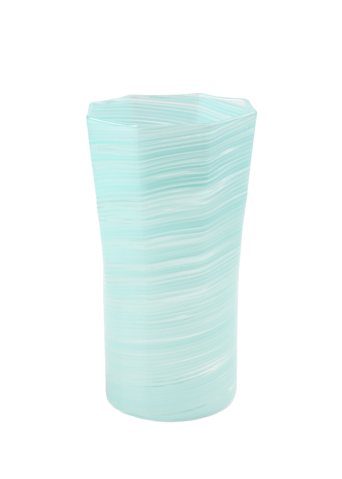 Tall Hand Blown Tumbler in Celadon, Set of 6