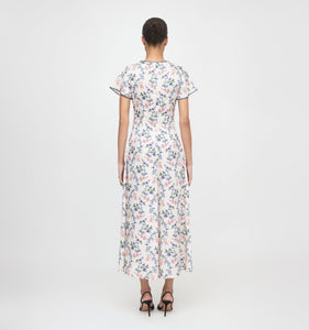 The Brie Dress in Scallop Bow Chintz Pink