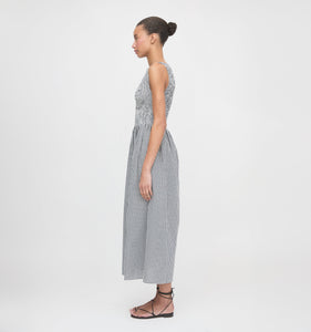 The Cosima Nap Dress in Black & Sand Gingham