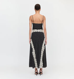 The Francesca Dress in Black Polka Dot