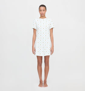The Maggie Nightgown in Pastel Trellis