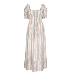 The Scarlett Nap Dress in Cosmos Floral Stripe