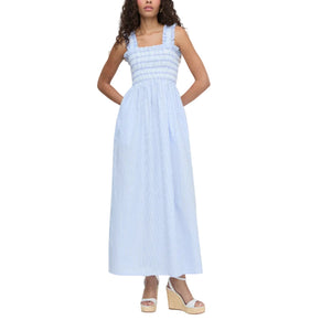 The Ashlyn Nap Dress in Blue/White Stripe