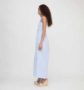 The Ashlyn Nap Dress in Blue/White Stripe