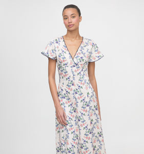 The Brie Dress in Scallop Bow Chintz Pink