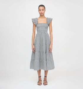 The Ellie Nap Dress in Black & Sand Gingham
