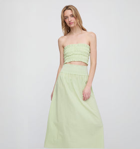 The June Nap Top in Lime Gingham