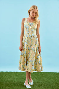 The Thompson Dress in Garden Rose Periwinkle.