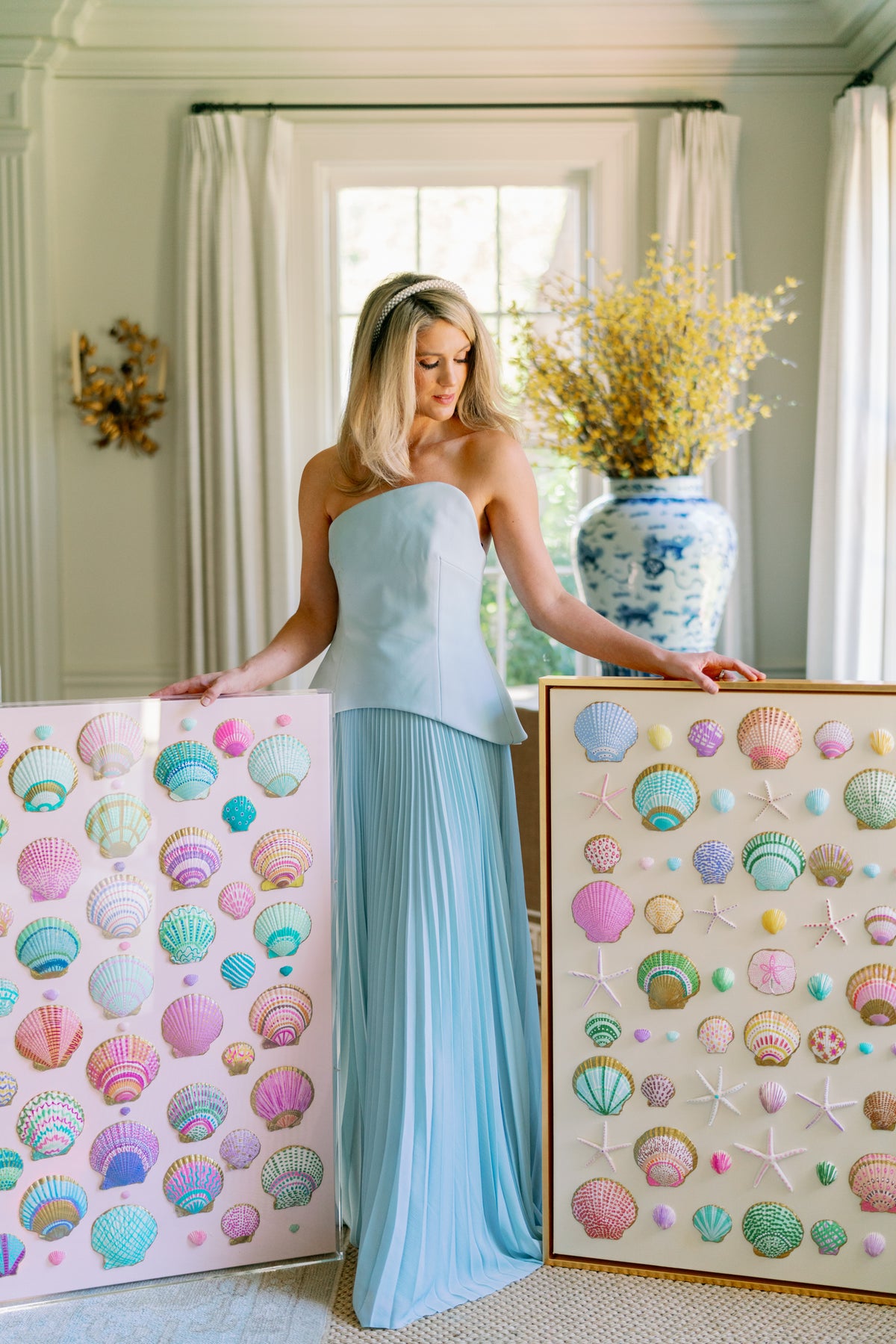 48" x 36" Custom Shell Artwork by Erin Donahue Tice