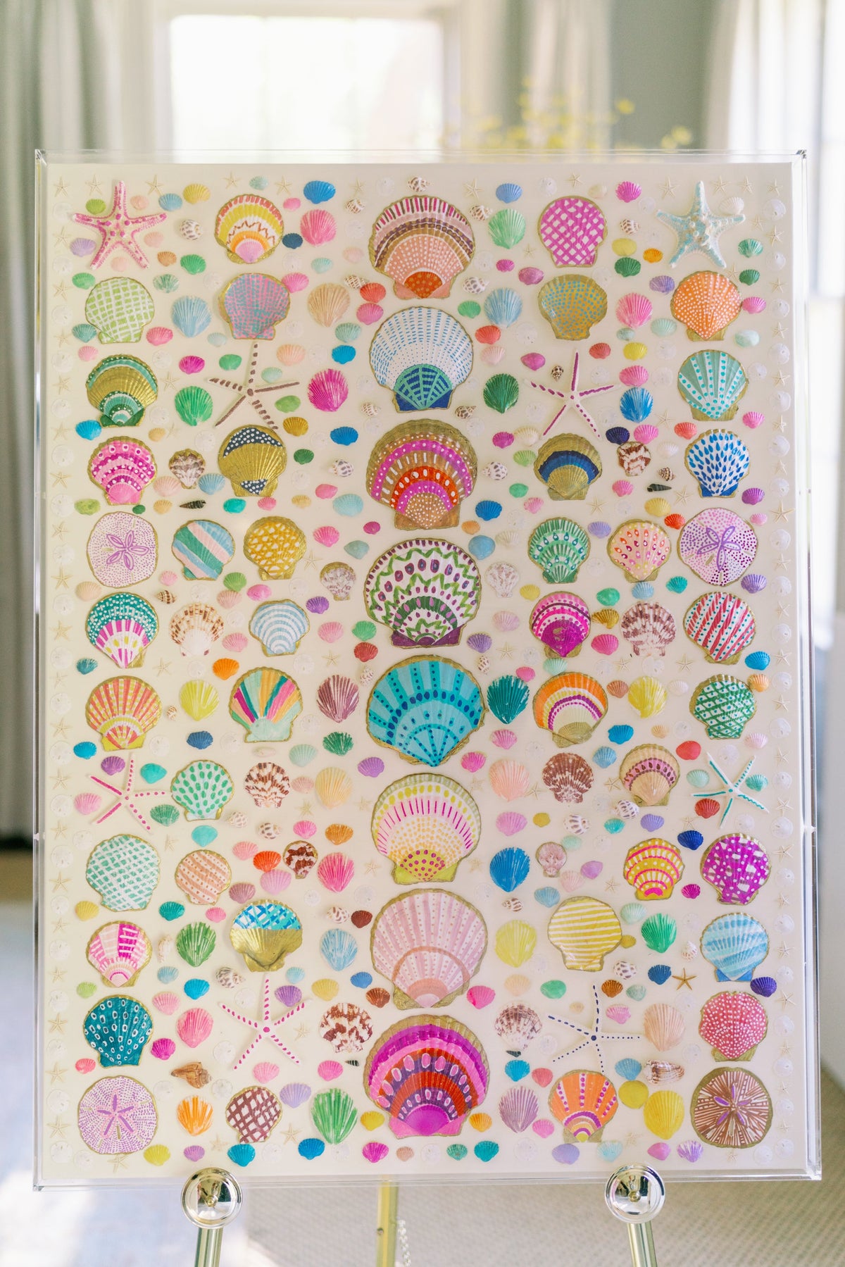48" x 36" Custom Shell Artwork by Erin Donahue Tice