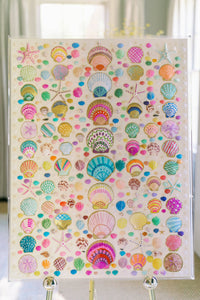 48" x 36" Custom Shell Artwork by Erin Donahue Tice