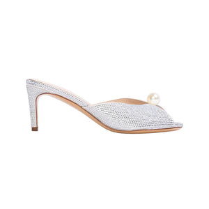 Veda 65 in White Satin Embellished