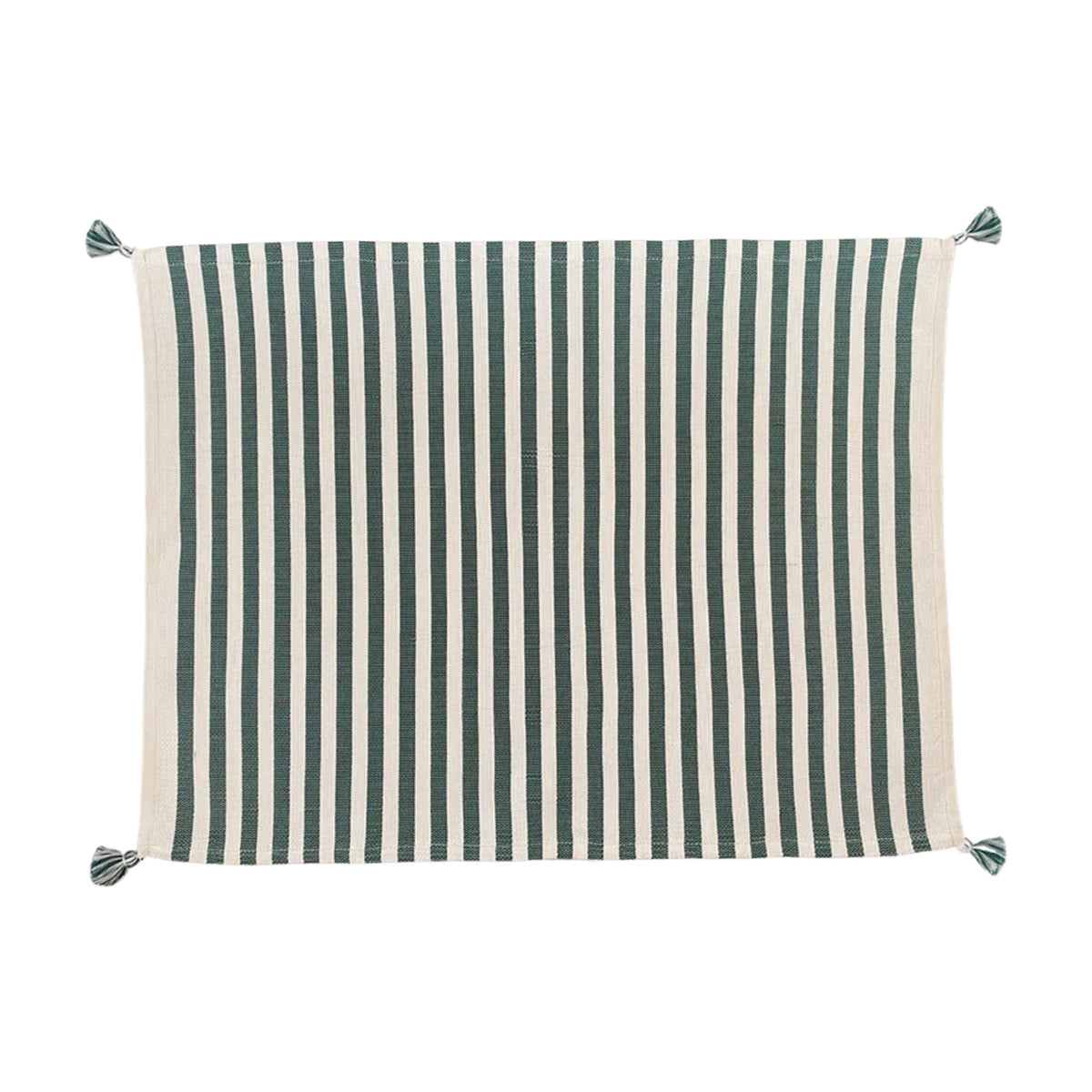 Vera Stripe Placemat in Green