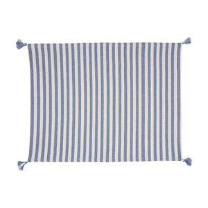 Vera Stripe Placemat in Light Blue