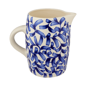 Navy Blue Scroll Water Jug