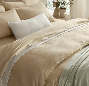 Signature Vintage Washed Duvet Set in Vintage Sand