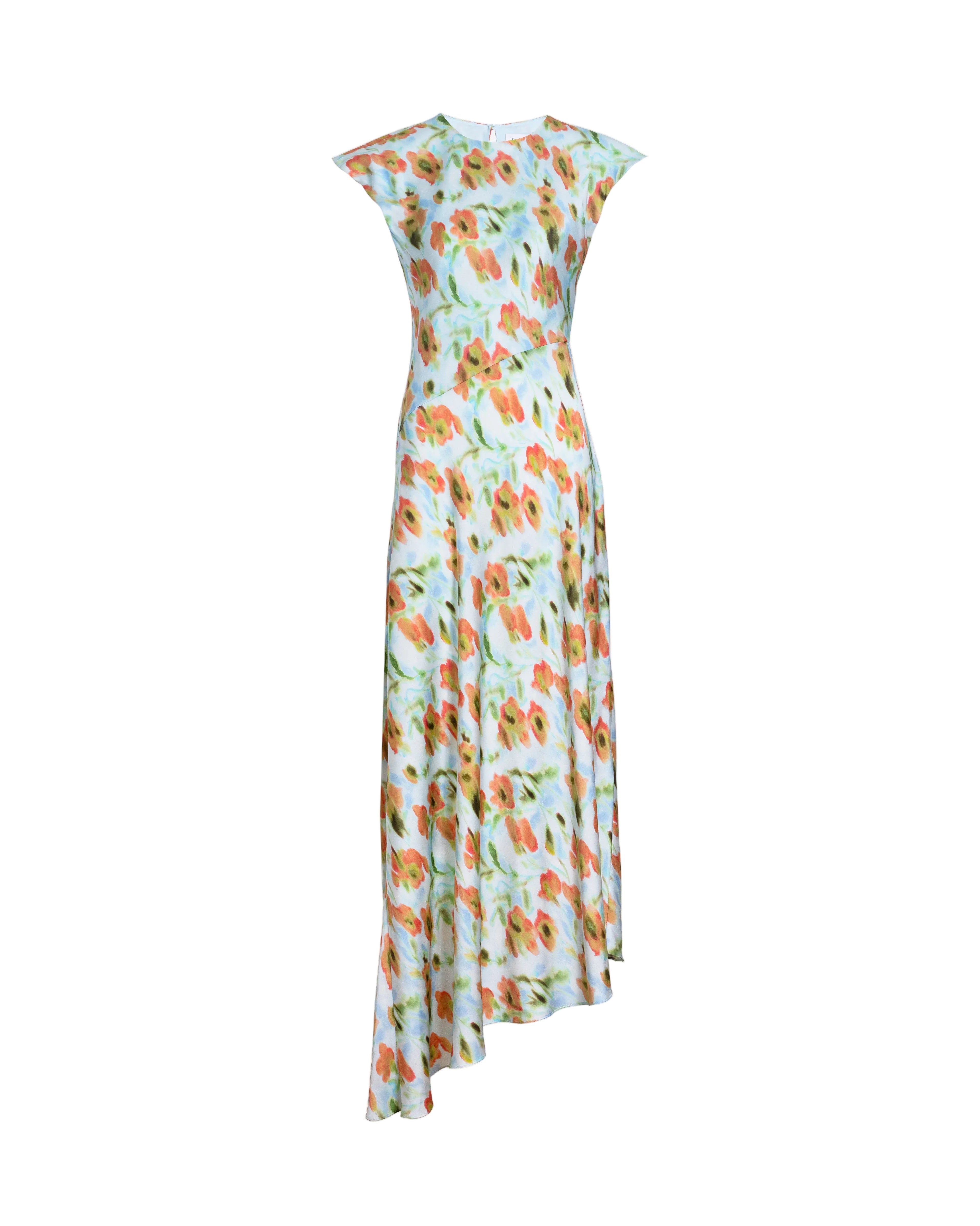 Violeta Dress in Powder Blue Multi