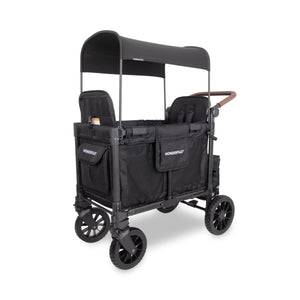 WonderFold W Luxe Pro Stroller Wagon 2-Seater in Jet Black