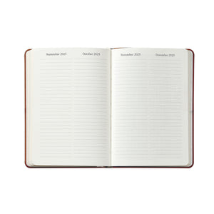 2026 Weekly Notebook in Bordeaux Traditional Leather