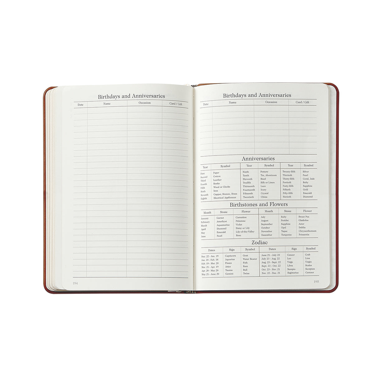 2026 Weekly Notebook in Beechwood Pebble Grain Leather