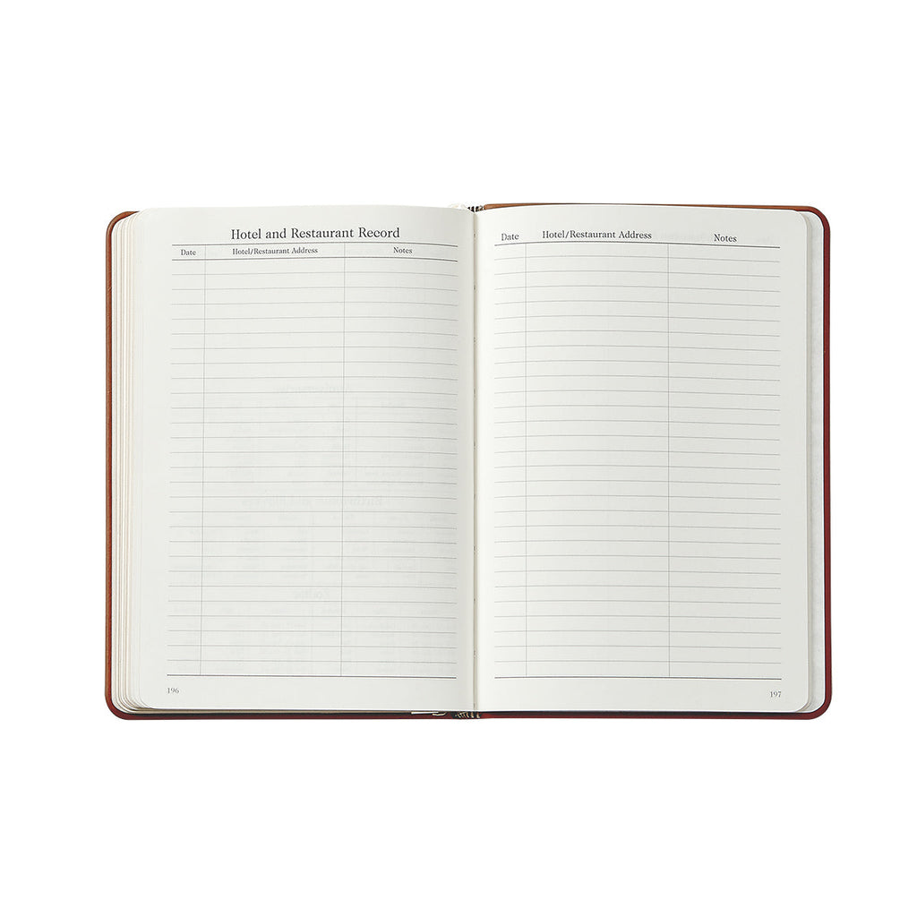 2026 Weekly Notebook in Beechwood Pebble Grain Leather