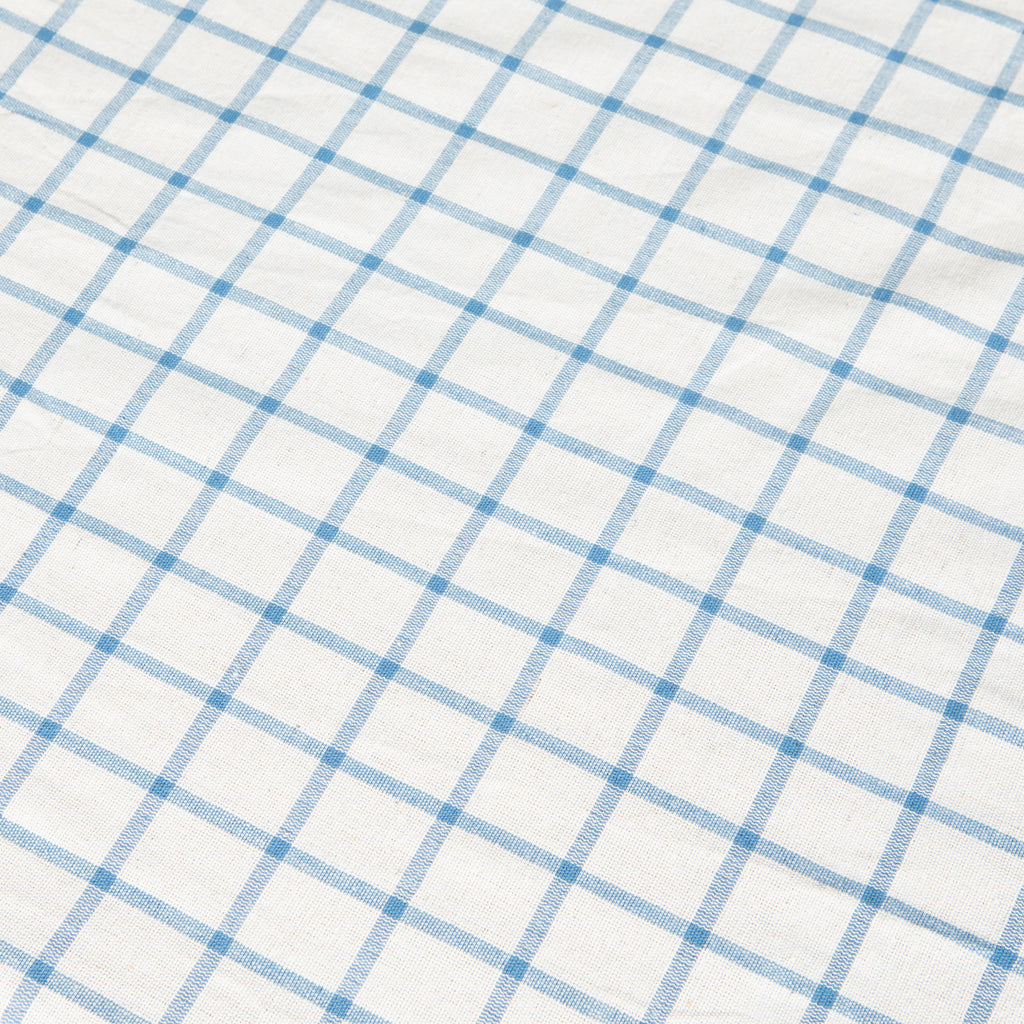 Windowpane 60x60 Tablecloth in Blue & Natural
