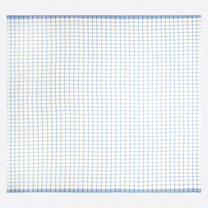 Windowpane 60x60 Tablecloth in Blue & Natural