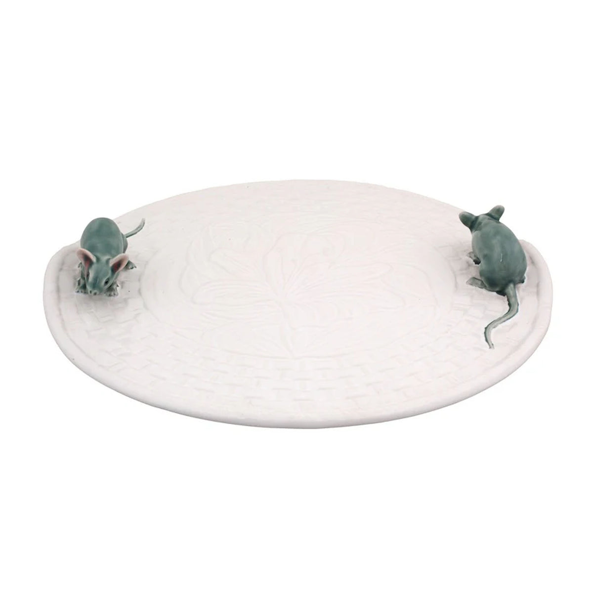 White Lily Cheese Tray with Natural Mouse