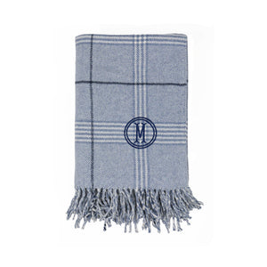 Windowpane Plaid Throw