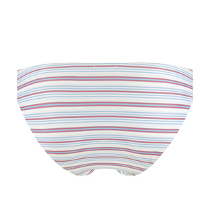 Women's Vintage Stripe Low Waist Bikini Bottom