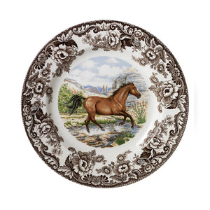 Woodland Dinner Plate with American Quarter