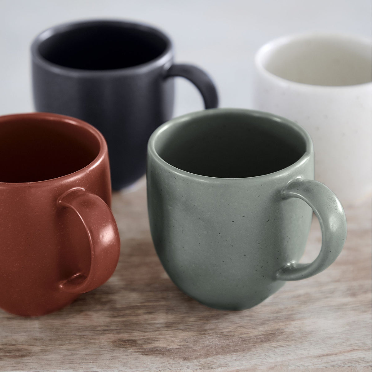 Pacifica Collection Mugs in Artichoke, Set of 6