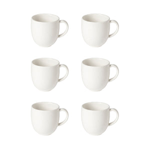 Pacifica Collection Mugs in Salt, Set of 6