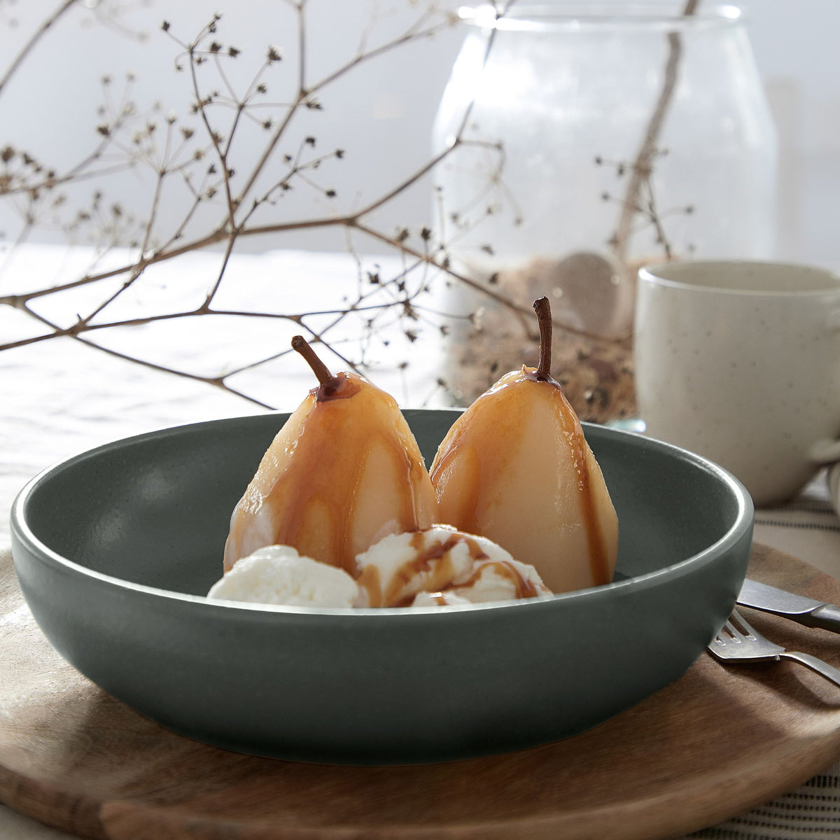 Pacifica Collection Pasta Bowls in Artichoke, Set of 6